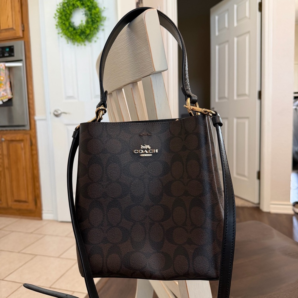 Coach Small Town Bucket Bag in Signature Canvas
